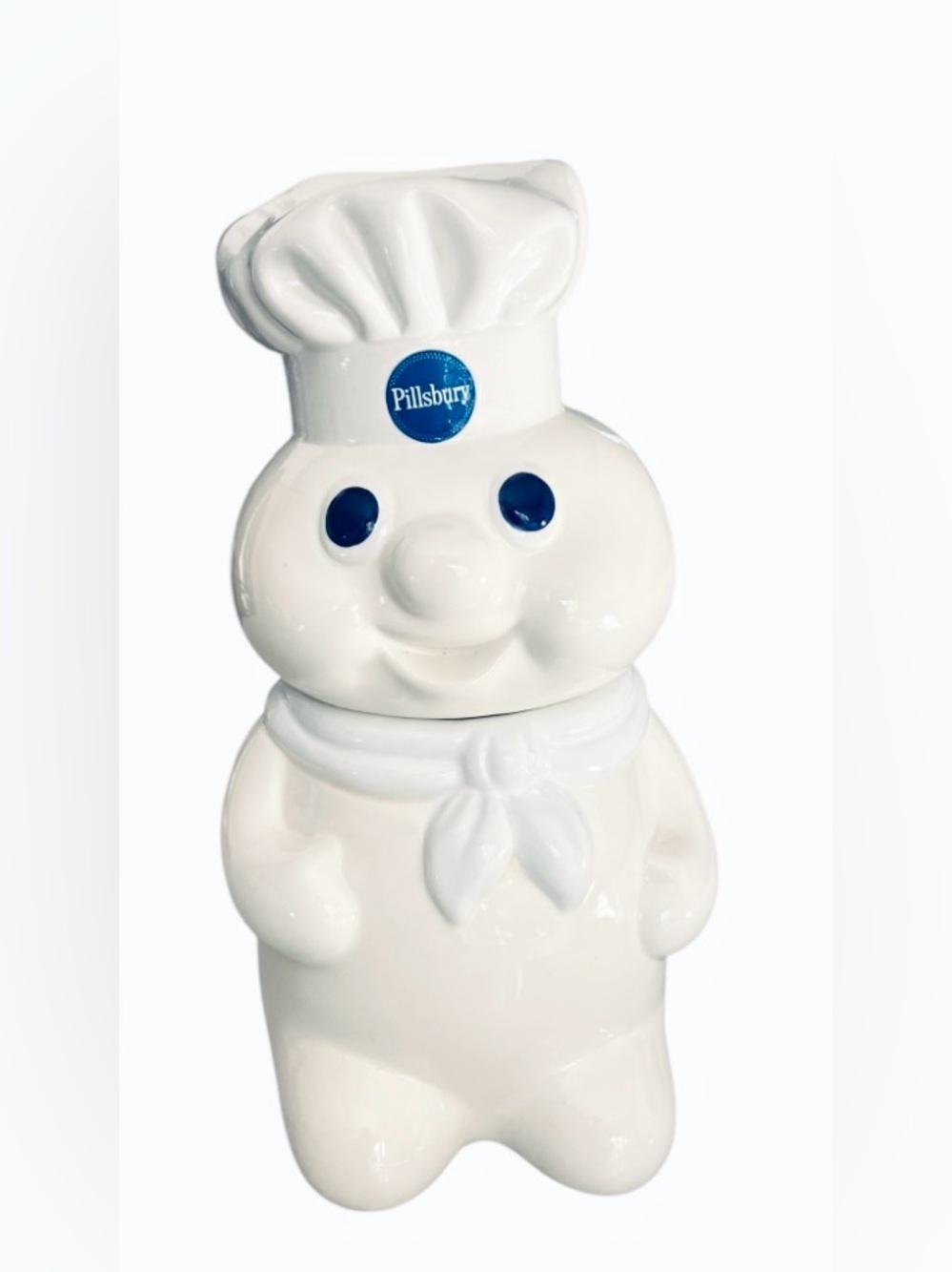 Pillsbury Doughboy Ceramic Cookie Jar 1988 Vintage W/ Lid Collectible Excellent
